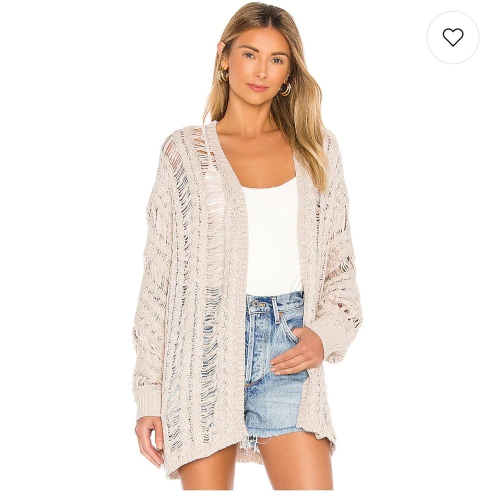 Revolve John and Jenn destroyed sweater cardigan